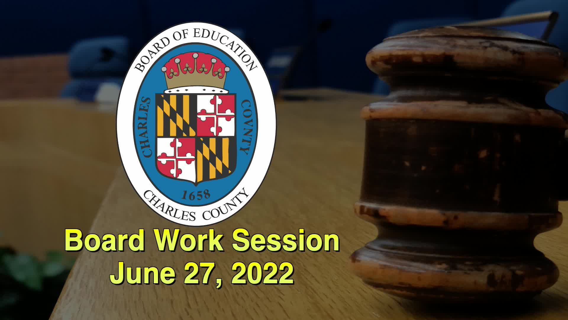Thumbnail image for Board Work Session - June 27, 2022
