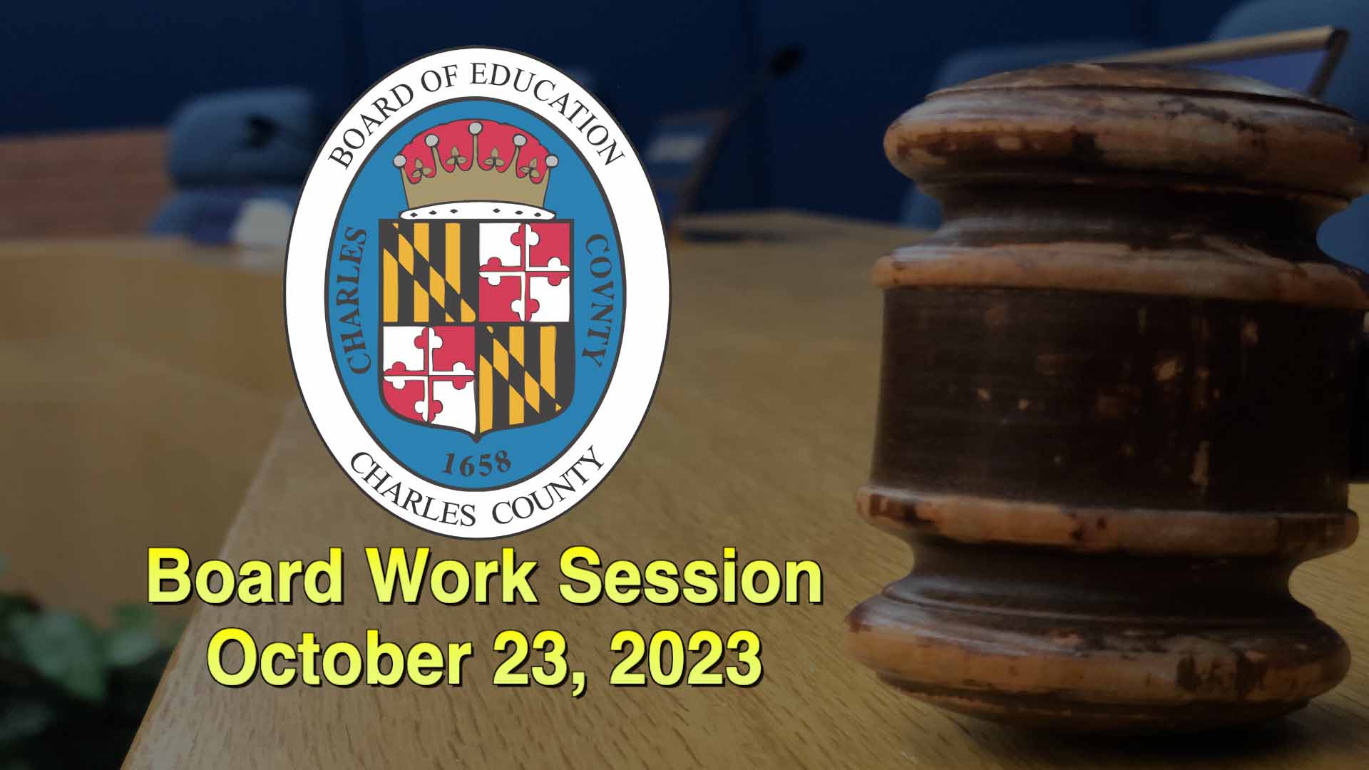 Thumbnail image for Board Work Session - October 23, 2023