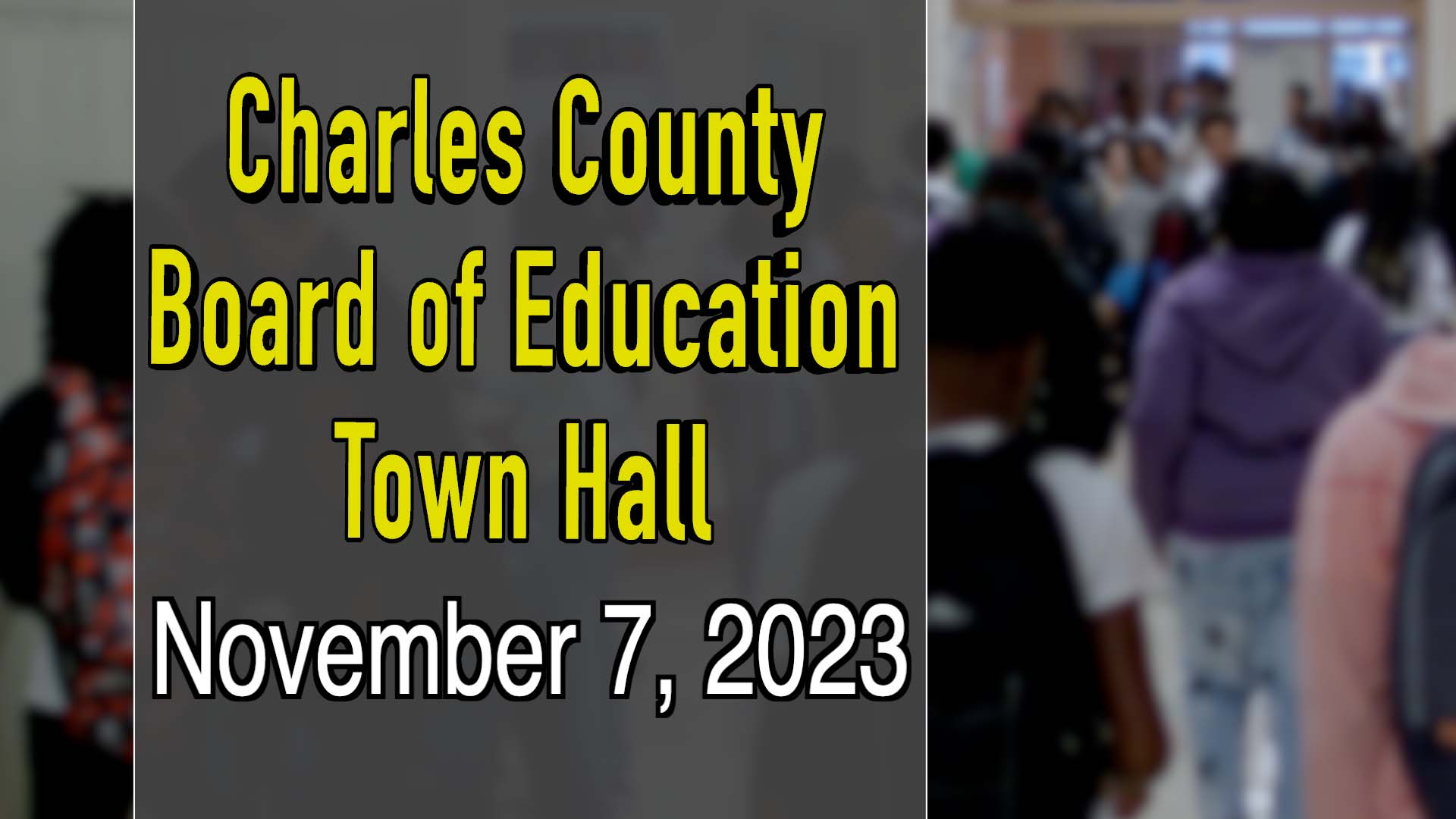 Thumbnail image for Board Town Hall - November 7, 2023