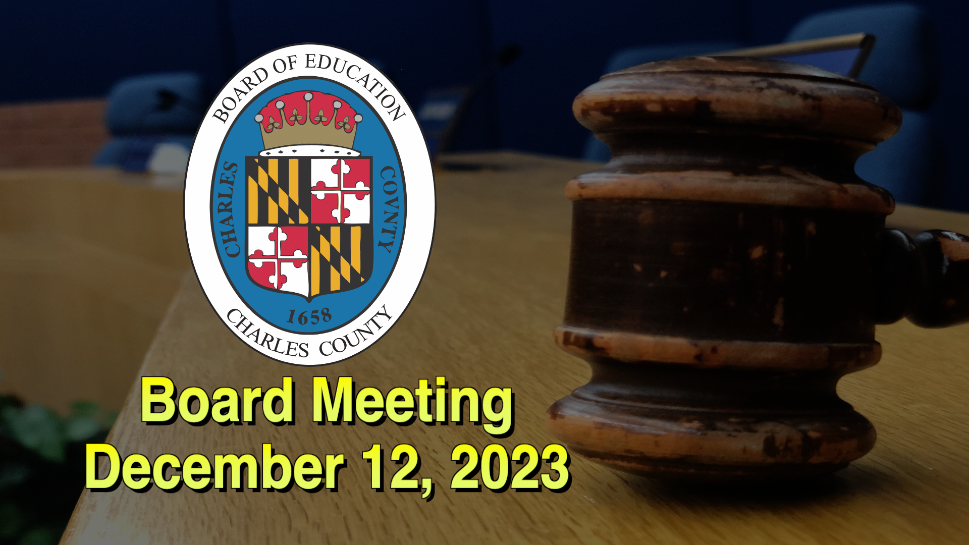 Thumbnail image for Board Meeting - December 12, 2023