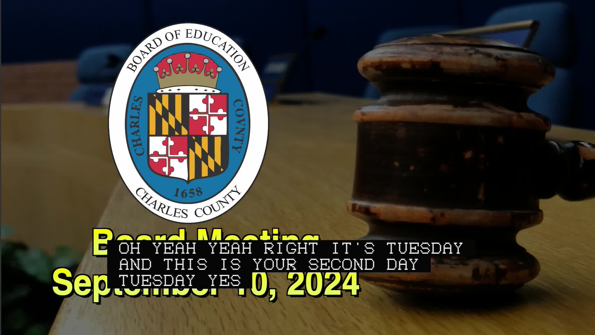 Thumbnail image for Board Meeting - September 10, 2024