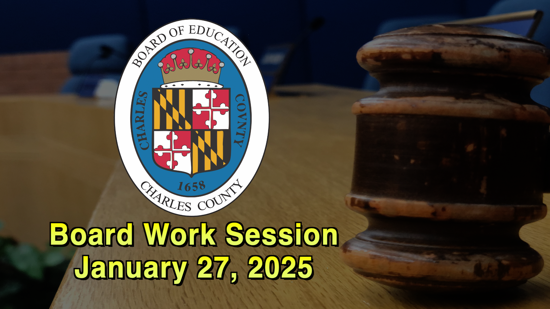 Thumbnail image for Board Work Session - January 27, 2025