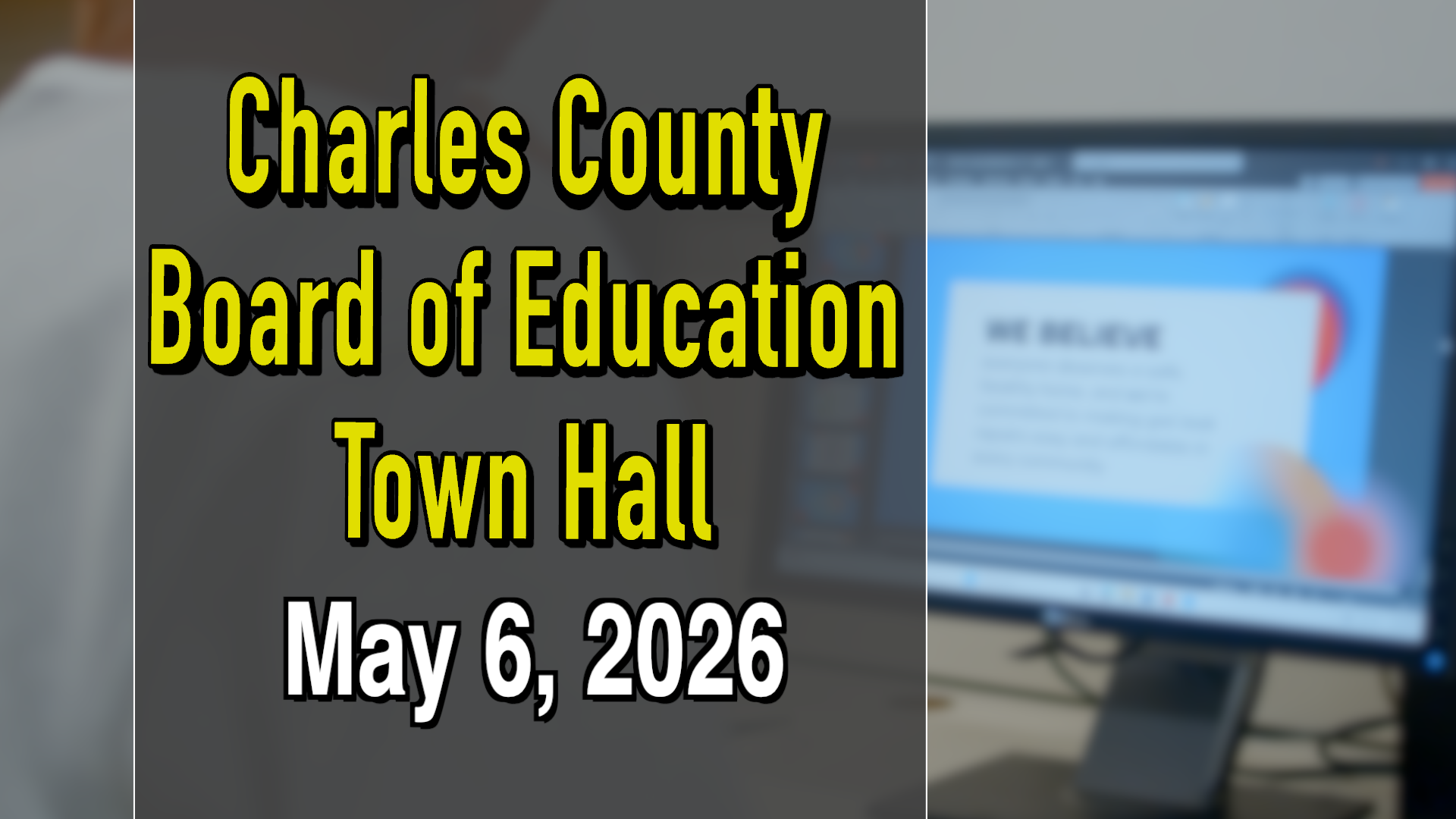 Thumbnail image for Board Town Hall - May 6, 2026